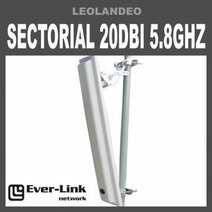 Antena Sectorial 5.8ghz 20dbi Mimo Ever-link Internet Wifi
