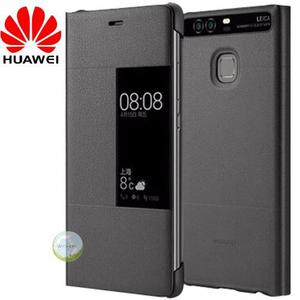Case Flip Cover Smart Protector Cuero Huawei P9 Original