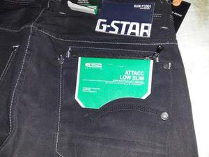 G Star Nuevo Original Jeans Negro Pantalon Pitillo Sarz