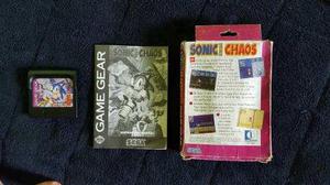 Game Gear, Juegos Sonic Chaos En Caja, Sonic 2 Y Golden Ax