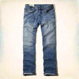 Hollister Jeans Rectos Clásicos - Lavado Medio - Talla