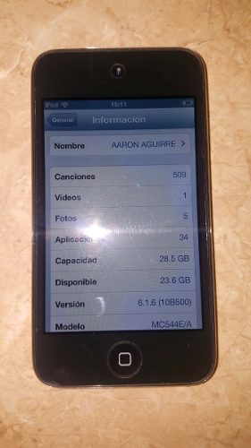 Ipod Touch 32 Gb Impecable 10 De 10