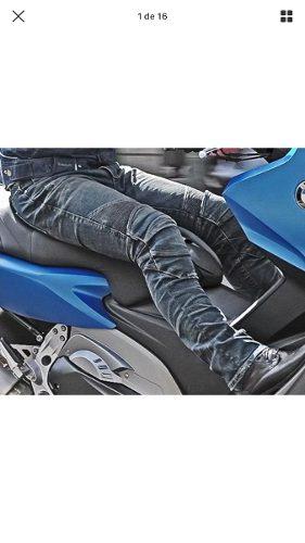 Pantalón Jeans Motociclista Con Protección Tallas 34-36-38