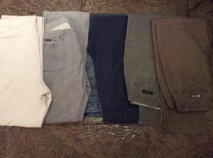 Pantalones Cargo Khaki Y Jeans Marcas Exclusivas Talla 38