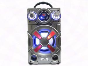 Parlante Portatil Karaoke Bluetooth Usb Sd Radio Microfono