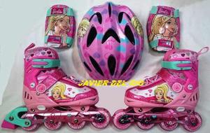 Patines Barbie Roller, Abec 7, Riel Aluminio, Original Nuevo