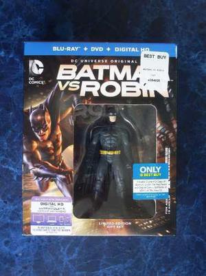 Blu Ray Batman Vs Robin: Court Of Owls Set 2 Discos + Figura