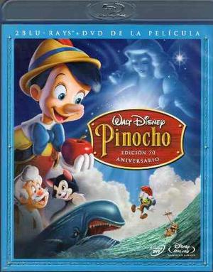 Blu-ray Original Pinocho Pinocchio Disney 3 Discos H Luske