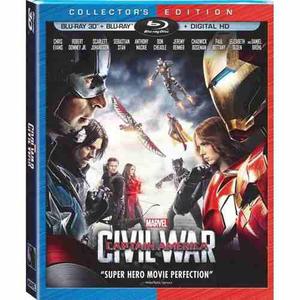 Capitan America Civil War 3d Blu Ray Sellado Marvel Captain