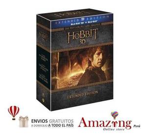 El Hobbit Trilogia Extendida 3d + Blu Ray Movies Amazing