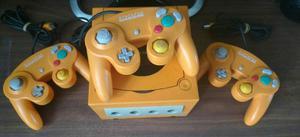 Nintendo Game Cube Japones Con 3 Mandos