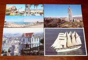 7 Postales De Chile Santiago Antiguo Arica Valparaíso Paine