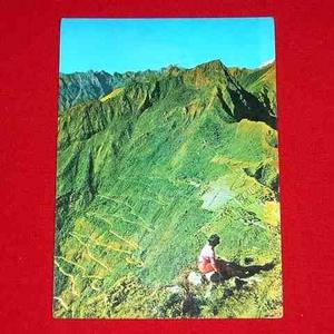 Antigua Postal Carretera Hiram Bingham Machu Picchu 1977