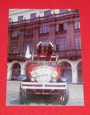 Antigua Postal Compañía Nacional De Bomberos Lima 1977