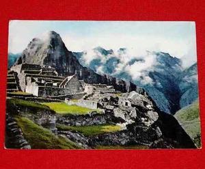 Antigua Postal Machu Picchu 1979 Atardecer Ruinas Reparaz