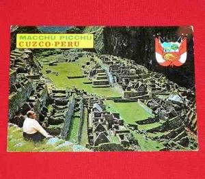 Antigua Postal Machu Picchu Moderna Vista Fabulosas Ruinas