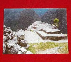 Antigua Postal Monolito Labrado Machu Picchu Cusco Eismann