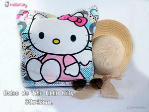 Bolso De Tela Hello Kitty