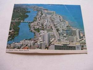 Burun Danga: Antigua Postal + Estampilla Miami P1-b2 Ppl