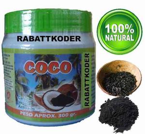 Carbon Vegetal Activado 100% Coco Via Oral Y Cosmetico 300gr