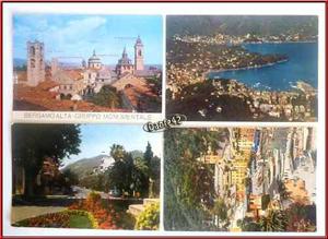 Dante42 Lote 04 Tarjeta Postales Antiguas Italia 1968