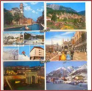 Dante42 Lote 06 Tarjeta Postales Antiguas Italia 1965 1968