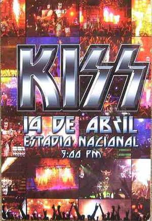 Kiss Postal Publicitaria Concierto Lima-perú Rock Gene Simo