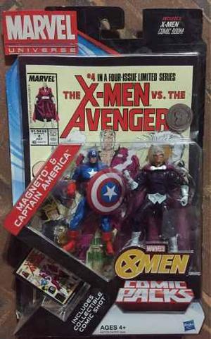 Marvel Universe - Cómic Pack Magneto & Capitán America