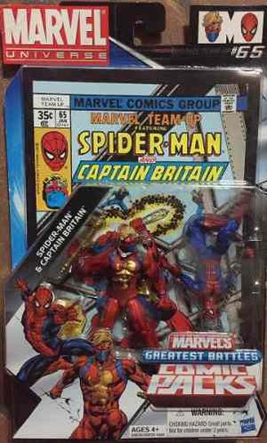 Marvel Universe - Cómic Pack Spiderman & Capitán Britain