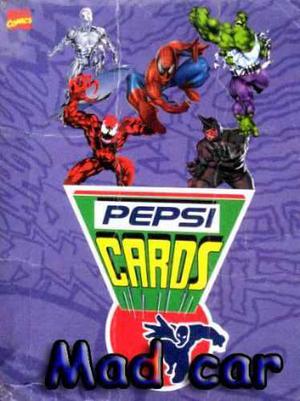 Mc Mad Car Pepsi Card X Unidad Marvel Comics Spiderman Album