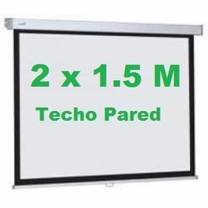 Pantalla Ecran 2x1.5m - Kl Techo Pared 100 Pulgadas