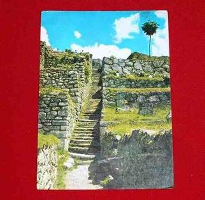 Postal Antigua Escalinata Fuente Machu Picchu 1977 Corbacho