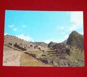 Postal Machu Picchu Vista General Eismann Cusco Perú Sin