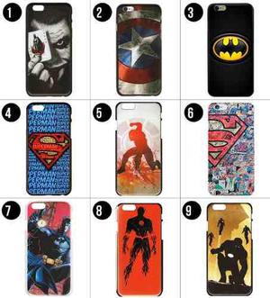 Protector Funda Case Acrilico Marvel Dc Comics Iphone 6 6s