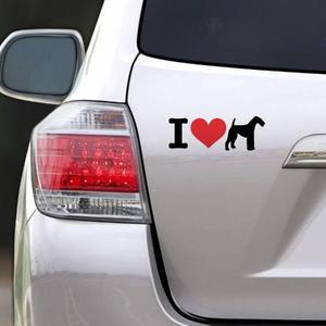 Sticker Auto I Love My Fox Terrier (d0994 Boleto Store)