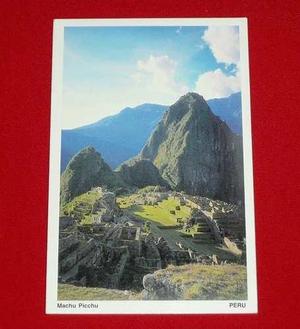 Tarjeta Postal Machu Picchu Perú Arti Card Mónica Alpaca