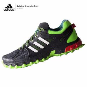 Zapatillas Adidas Kanadia Tr 6 - Niño - Plomo Y Verde