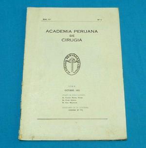 Boletín Academia Peruana De Cirugía 1953 Hernia Esteban