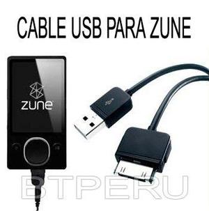 Cable Usb Cargador Y Sincroniza Tu Microsoft Zune Mp3 Mp4
