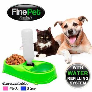 Dispensador De Agua Y Comida Para Mascotas Perros Y Gatos