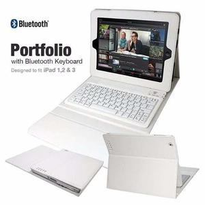 Elegant Ipad Portafolio Teclado Bluetooth 1 2 Y 3 Generacion