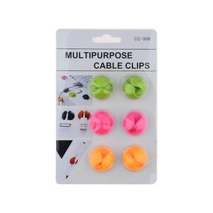 Lleva 12 Clips Para Cable Multiuso - Tiendadelivery