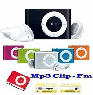 Reproductor Mp3 Clip Con Radio Fm, Recargable Shuffle Nuevos