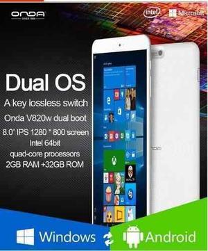 Tablet Onda V820w Windows10 + Android4.4 (nuevo Y Sellado)