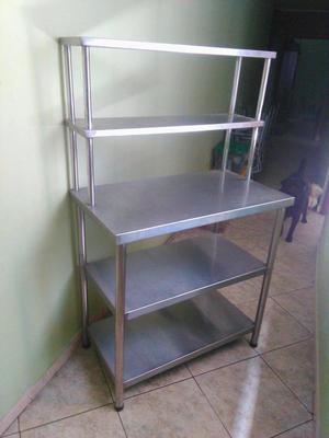 mesa de trabajo de aluminio