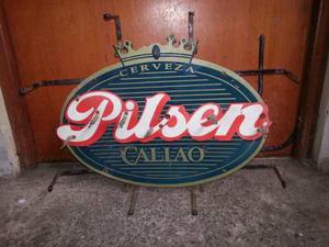 Antiguo Letrero De Neon De Cerveza Pilsen (para Reparar)