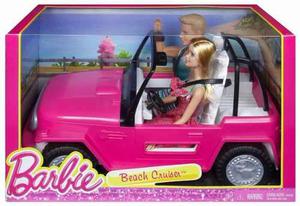 Auto De Playa Mattel Barbie Y Kent Kit Muñecos Juguete