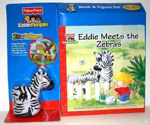 Juego Libro Con Figura De La Colección Zoo Talkers Zebra