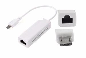 Adaptador Micro Usb - Rj45 Ethernet La Que Tenga Windos Cel