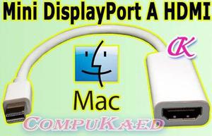 Adaptador Mini Displayport A Hdmi De Mac A Tv Lcd, Proyector